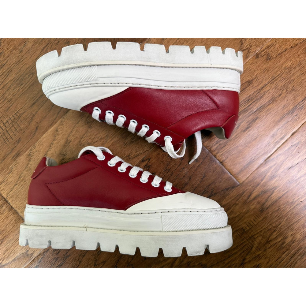Maison Margiela MM6 Platform Leather Sneakers Girls Size 5.5